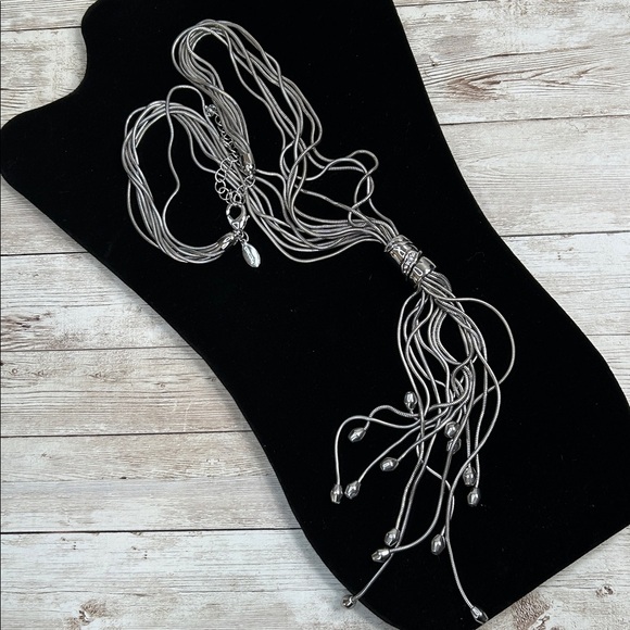 Chicos Silver Multi-Strand Necklace - Picture 5 of 6